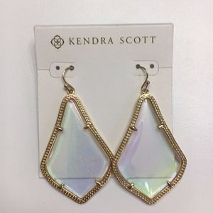 Kendra Scott Alexandra earrings Gold Iridescent